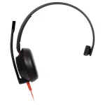 HP Poly Blackwire 5210 Monaural USB-C Headset +3.5mm Plug +USB-C/A Adapter
