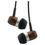 InLine woodin-ear - In-Ear Headset mit Kabelmikrofon und Funktionstaste - Walnuss