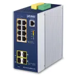 PLANET Industrial 8-Port GE PoE+ 2*1G SFP+ 2*2,5G SFP - 8-Port
