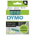 DYMO D1 Standard - Black on Green - 12mm label-making tape