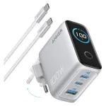 ANKER Charger 100W Ladegert inkl. Display 2x USB-C 1x USB-A silber