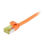 Synergy21 Patchkabel RJ45, CAT6A 500Mhz, 10m, orange, S-STP(S/FTP), slimline rund d=4,5mm, TPE/LSZH(Superflex), AWG28, mit CAT7 Rohkabel,