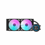 Darkflash Nebula DN240D Procesoriaus (CPU) Vandens Au&scaron;intuvas Su LCD - Juodas