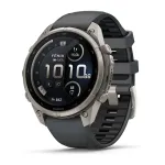 Garmin Fenix 9 Pro - 47 mm, AMOLED LTE Graphit/Schwarz Titan mit QuickFit&reg;-Silikon-Armband