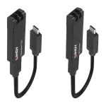 Fibre Optic USB 3.2 Typ C Extender (schwarz, max. Reichweite 100 Meter)
