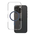 PanzerGlass CARE&trade; by &reg; Urban Combat Case Transparent w. Blue MagSafe iPhone 16 Pro mobile phone case