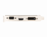 MSI   GT 710 2GD3H LP   NVIDIA   2 GB   GeForce GT 710   DDR3   DVI-D ports quantity 1   HDMI ports quantity 1   PCI Express 2.0 x16 (uses x8)   Memory clock speed 1600 MHz   Processor frequency 954 MHz   VGA (D-Sub) ports quantity 1