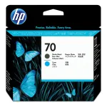 HP 70 Matte Black and Cyan DesignJet Printhead print head