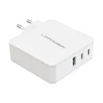 LC-Power Charger GaN 2x USB-C/USB-A 100W LC-GAN-100 Wei&szlig;