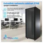 Extralink 37U 600X1000 STANDING RACKMOUNT CABINET BLACK