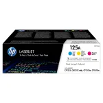 HP 125A 3-pack Cyan/Magenta/Yellow Original LaserJet Toner Cartridges toner cartridge