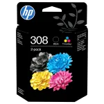 HP 308 2-Pack Tri-color/Black Original Combo ink cartridge