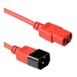 Powercord C13 - C14 red 5 m