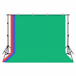 Puluz 2x3m Photo Background Mounting Kit/Stand + 3 Photo Backgrounds PKT5205