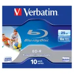 Verbatim BD-R SL 25GB 6x Printable 10 Pack Jewel Case