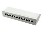 LOGILINK NP0019 - Patch Panel Desktop Cat.6A STP 12 ports grey