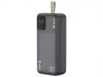Tracer 47824 Prime-V3 30000mAh QC22.5W+PD20W Power Bank, Black