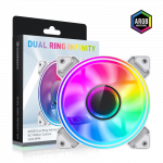Gamemax Case Fan   DUAL RING INFINITY WH   White