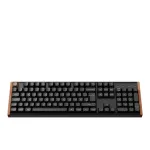 Keychron K10 HE (schwarz/holz, DE-Layout, Gateron Double-Rail Magnetic Nebula, Hot-Swap, Aluminiumrahmen, RGB)