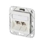 Anschlussdose C6Amodul 2 Port 270 UPk reinweiss