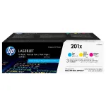 HP 201X 3-pack High Yield Cyan/Magenta/Yellow Original LaserJet Toner Cartridges toner cartridge