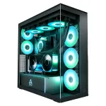 ARCTIC Xtender VG Black Clear Glass | PC-Geh&auml;use