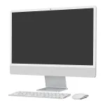 iMac Z1E2 59,62cm 23,5Zoll Standardglas M4 8C CPU/8C GPU/16C N.E. 16GB 512GB SSD Ohne Eth MM NumKey TID DE Silber