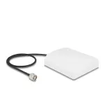 WiFi 2,4 GHz Antenne N Stecker 8 dBi direktional mit Anschlusskabel RG-58, 50 cm wei&szlig; outdoor
