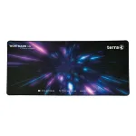 TERRA Mousepad XXL PURE Gaming black/purple schwarze Umkettelung 900 x 400