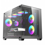 Darkflash B275 PRO Computer Case (Black) + 6x L10 ARGB Fans