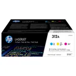 HP 312A 3-pack Cyan/Magenta/Yellow Original LaserJet Toner Cartridges toner cartridge
