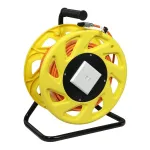 Synergy21 Kabeltrommel, CAT6A, 50m, CAT7A Rohkabel S-STP(S/FTP), mit 1x Buchse/Stecker RJ45(CAT6A), LSZH,