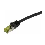 Synergy21 Patchkabel RJ45, CAT6A 500Mhz, 40m, schwarz, S-STP(S/FTP), TPE/LSZH Indoor/outdoor (UV/Water/oil/-resistant), AWG26, mit CAT7 Rohkabel,