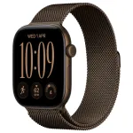Apple Watch S12 Aluminium 46mm Dunkelbronze (Milanaise Armband dunkelbronze) M/L