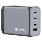Verbatim GaN-Ladegert 240W, 1x USB-A , 3x USB-C (grau, PD 3.0, QC 3.0)