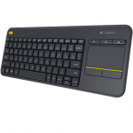 Logitech | K400 Plus | Keyboard with Trackpad | Wireless | US | Black | USB port