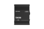 Teltonika TSW200  Industrial POE+ Ethernet Switch  DIN rail mountable  SFP ports quantity 2  PoE+ ports quantity 8