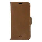 dbramante1928 Copenhagen Slim - Flip-Hlle fr Mobiltelefon - genarbtes Leder - Hellbraun - fr Apple iPhone 13 mini