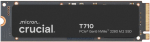 SSD CRUCIAL T710 1TB M.2 PCIe Gen5 NVMe Write speed 13700 MBytes/sec Read speed 14900 MBytes/sec TBW 600 TB CT1000T710SSD8