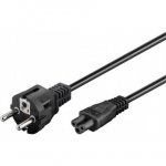 Goobay  Power supply cord (safety plug)  93586  Black Safety plug (type F, CEE 7/7)  Device socket C5