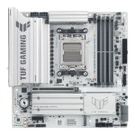 Asus TUF GAMING B850M-PLUS WIFI7 W   Processor family AMD   Processor socket AM5   DDR5   Supported hard disk drive interfaces SATA, M.2   Number of SATA connectors 4