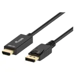 Equip HDMI Adapterkabel DP->HDMI 4K/60HZ St/St 3.00m schwarz