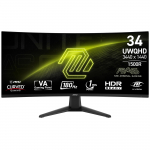 LCD Monitor MSI MAG 346CQ 34" Gaming/Curved Panel VA 3440x1440 16:9 180 Hz 1 ms MAG346CQ