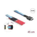 M.2 Key M zu 1 x OCuLink SFF-8611 Konverter mit 45 cm Kabel