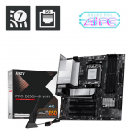 MSI PRO B850M-P WIFI | Processor family AMD B850 | Processor socket AM5 | DDR5 | Supported hard disk drive interfaces SATA, M.2 | Number of SATA connectors 4