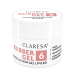 CLARESA nagų priauginimo gelis RUBBER GEL 6, 90g