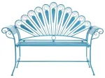 Sodo suoliukas PAVIA, 146 cm, metalinis, mėlynas
