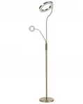 LED grindinis &scaron;viestuvas AFTON, metalinis, žalvario spalvos