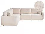 Modulinė 5 vietų kampinė sofa MESNALI, buklė, balk&scaron;va, de&scaron;ininė