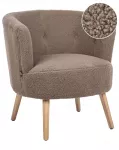 Fotel ODENZEN Boucle rudas
